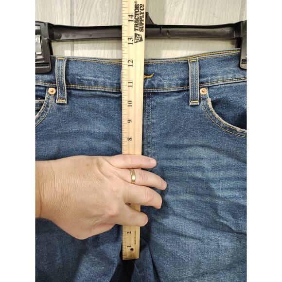 Signature Levi Strauss Heritage High Rise Shorts Size 14 Cutoff Short Shorts - Picture 8 of 8